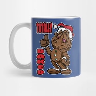 Gingerbread Man Totally Baked with thumbs up ew Mug